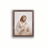 Jesus And The Lamb Framed Art