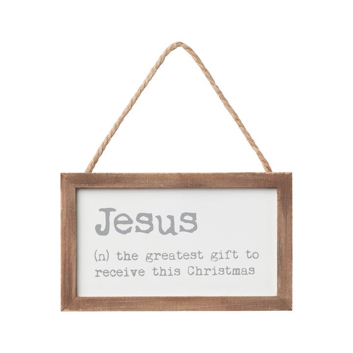 Jesus The Greatest Gift To Receive This Christmas Framed Ornament