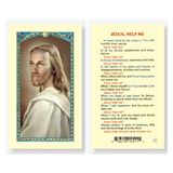 Jesus Help Me Laminated Prayer Card