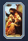 Jesus with Children 3.5" x 5" Matted Print