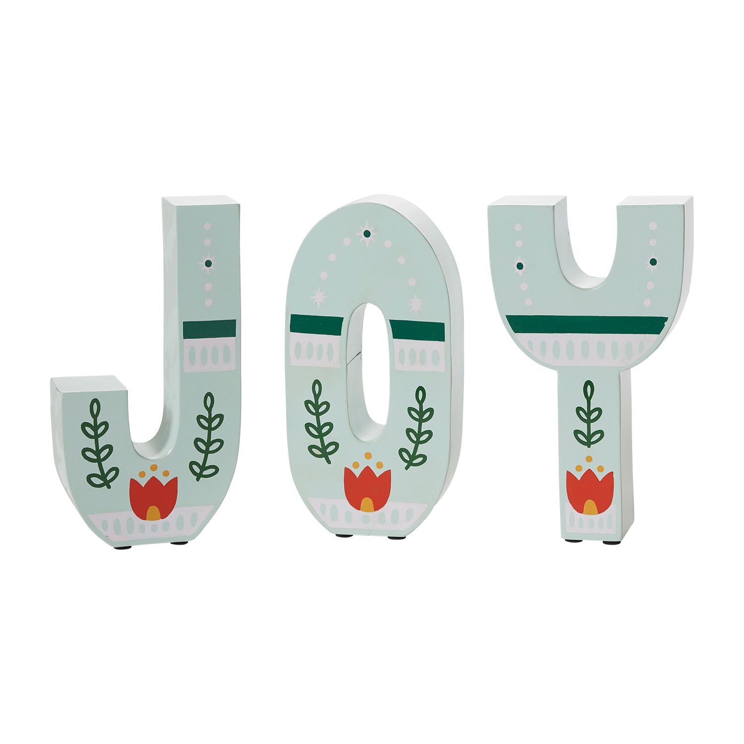 Joy 9" Iron Holiday Sign Letters