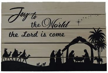 Joy to the World Wooden Wall Plaque