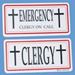 K3301 Clergy/Emergency Sign
