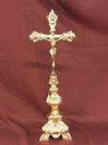 Altar Crucifix - Brass Gold Plate