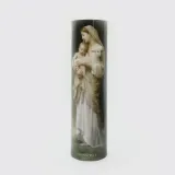 LInnocence 8" Flickering LED Flameless Prayer Candle with Timer