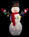 LED 48" Snowman with Strand of Lights