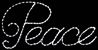 LED Lighted Peace 31.5" x 61.5" Sign 