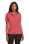 Ladies Short Sleeve Polo, With Embroidered School Logo on Left Chest