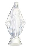 Lady of Grace statue in white alabaster 16" Made in Italy