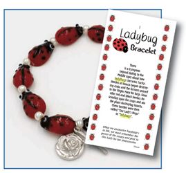 Ladybug Rosary Bracelet