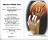 Basketball Laminated Prayer Card