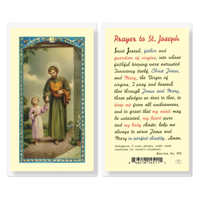 Saint Joseph Holy Card