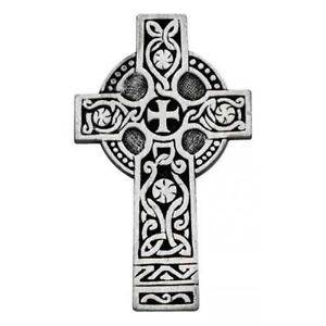 Large Pewter Celtic Cross Visor Clip