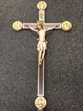 Large Wood Processional Crucifix with Base processional crucifix, processional cross, 6029, Bergland, wood carved crucifix, cathedral processional