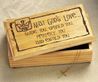 Laser Engraved Wood Dove Keepsake Box