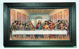 Last Supper Framed Relief by Leonardo da Vinci