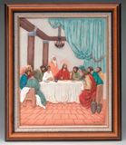 Last Supper Framed Resin Relief, 10" x 12"
