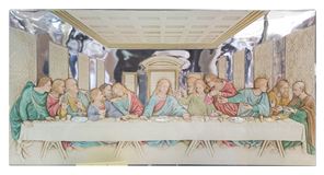 Last Supper Silver Plated Plaque