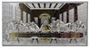 Last Supper Two Tone Aluminum Last Supper Plaque from Italy, 9" x 18"