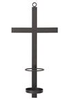 Wall Cross Sconce to Hold LED Devotional Candle