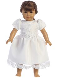 Leah First Communion 18" Doll Dress