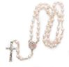 Light Rose Communion Rosary in a Pink Organza Bag *WHILE SUPPLIES LAST*