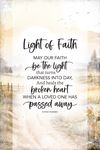 Light of Faith 6x9 Bereavement Plaque