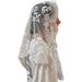 Lily White Lace Chapel Veil from Spain - 126482