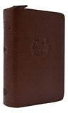 Liturgy of the Hours Vol III Brown Leather Zipper Case