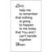Lord Help Me To Remember Paper Prayer Card, Pack of 100 - 123231