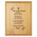 Lord's Prayer 7x9 Engraved Wood Plaque - 120608