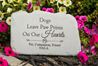 Loss of Dog Personalized Memorial Garden Stone *SPECIAL ORDER NO RETURN*