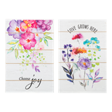 Love Blooms Assorted Wall Plaques