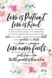 Love Is Patient I Corinthians 13:4-8, 13 6" x 9" Plaque