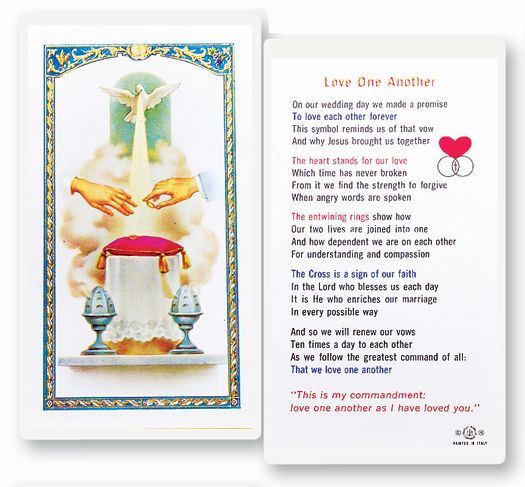 Love One Another Holy Card