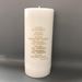 Love is Patient 3 x 10 White Unity Candle - 117301
