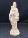 7" Madonna And Child Alabaster Statue from Italy