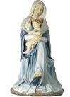 Madonna & Child 26" Seated Statue, Full Color