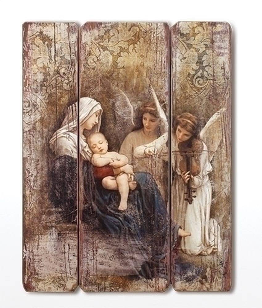 Madonna and Child with Angels Panel