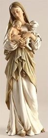 Madonna and Child with Lamb 12" Statue