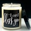 The Lord Bless You 8oz Glass Candle 