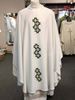 Manantial Sorgente Tres Cruces Chasuble 50, 50 tres cruces, 50 3 crosses, esterilla, chasuble, vestment, sorgente, manantial, robe, white, red, green, red, catholic chasuble, sorgento, three crosses