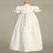 Marie Smocked Bodice Cotton Christening Gown - PT13924