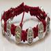Maroon/Silver St. Benedict Blessing Bracelet with Story Card