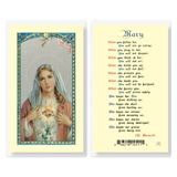 Mary When you Follow Her Holy Card
