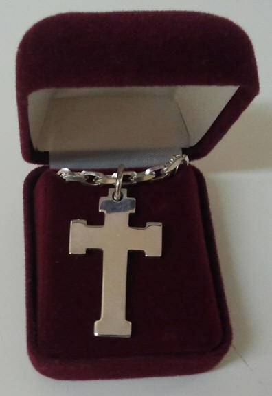 Men's Silver Cross Pendant
