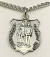 St. Michael Police Badge Necklace