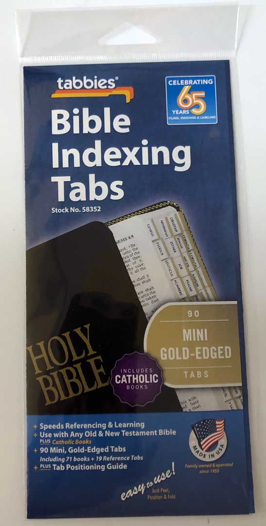 Mini Bible Indexing Tabs