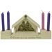Mini Nativity Candle Holder Advent Wreath - 122519