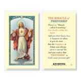 Miracle Of Friendship Laminated Prayer Card